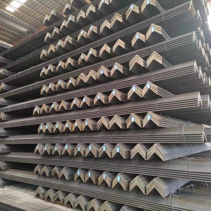 Large inventory of Angle Iron in Ruicheng Steel factory warehouse ready for export