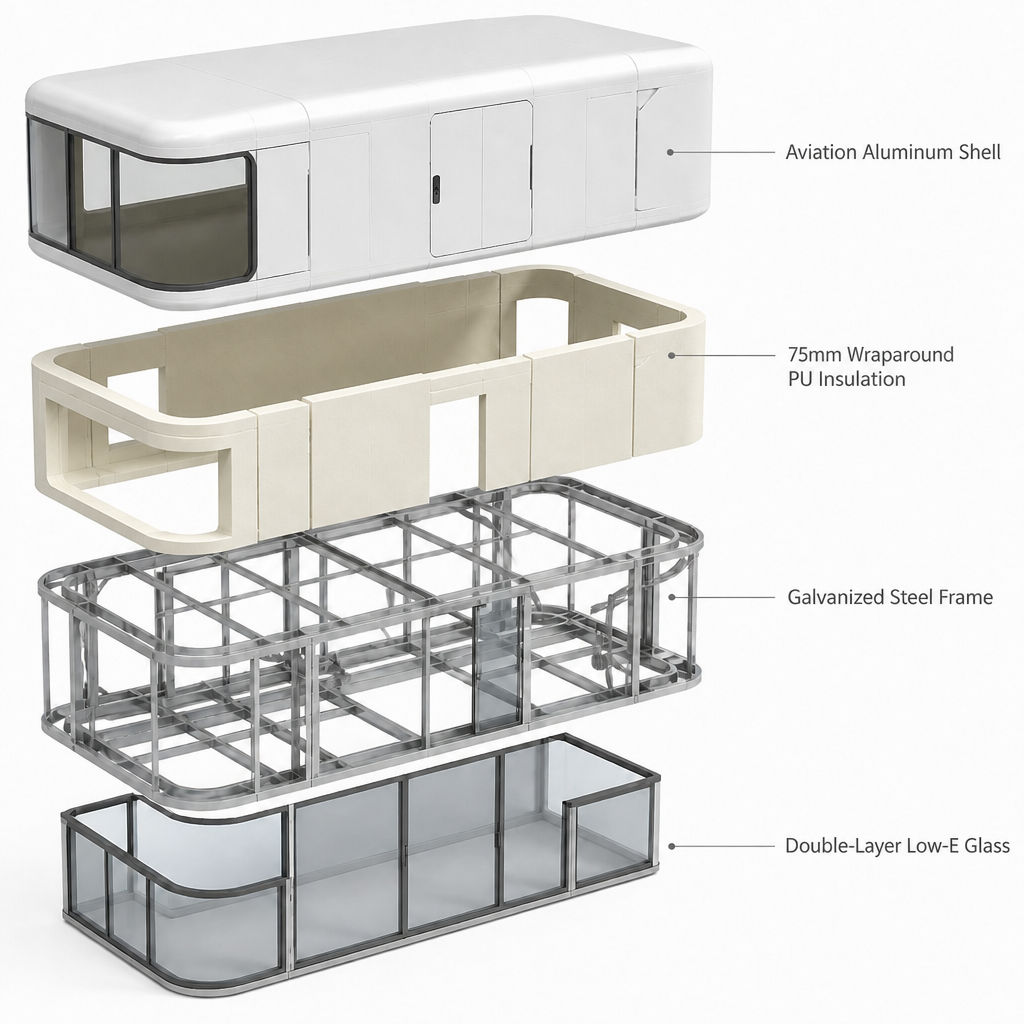 Apple Pod House Detail Interior