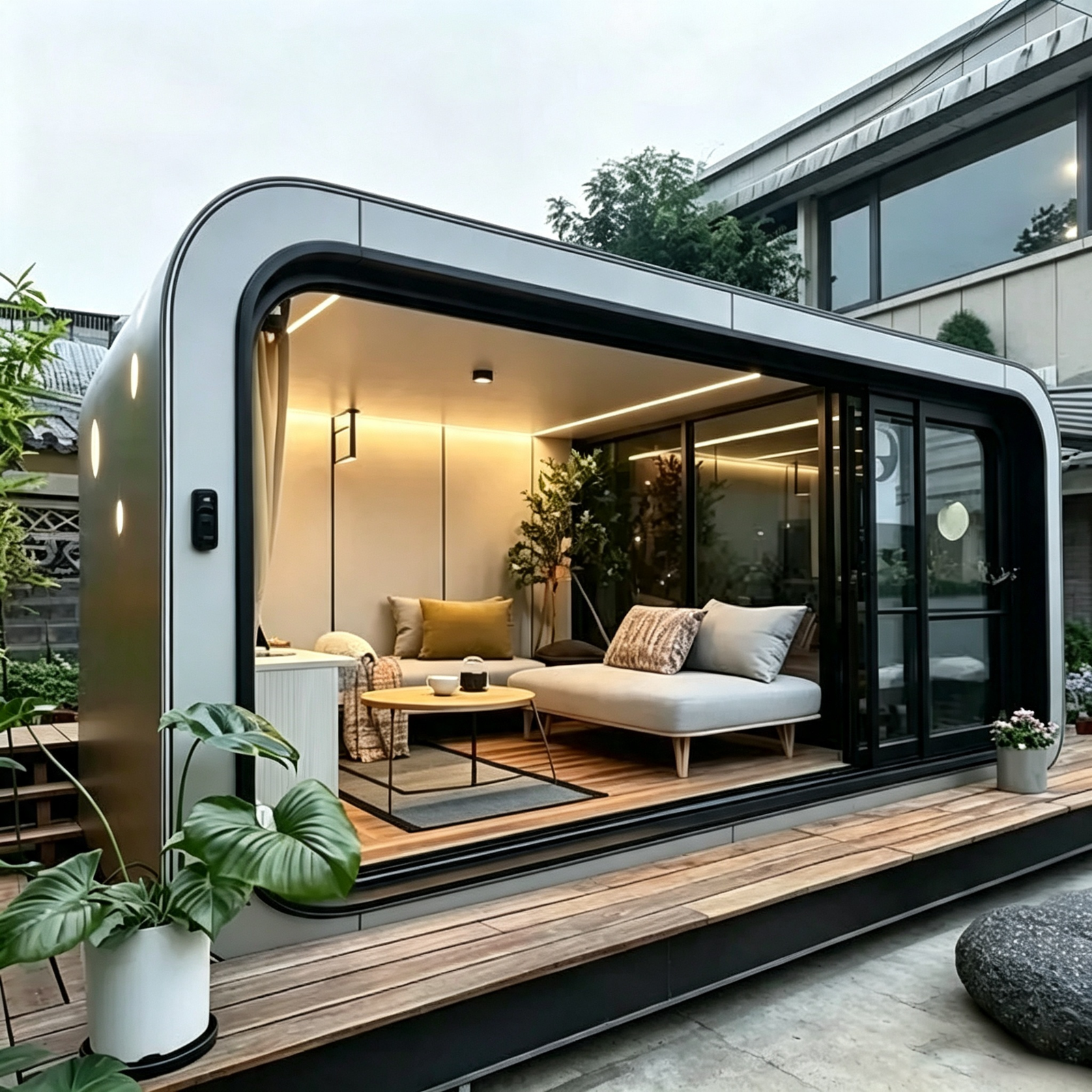 Apple Pod House Interior View