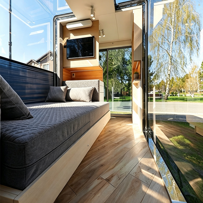 Apple Pod Panoramic Glass Wall