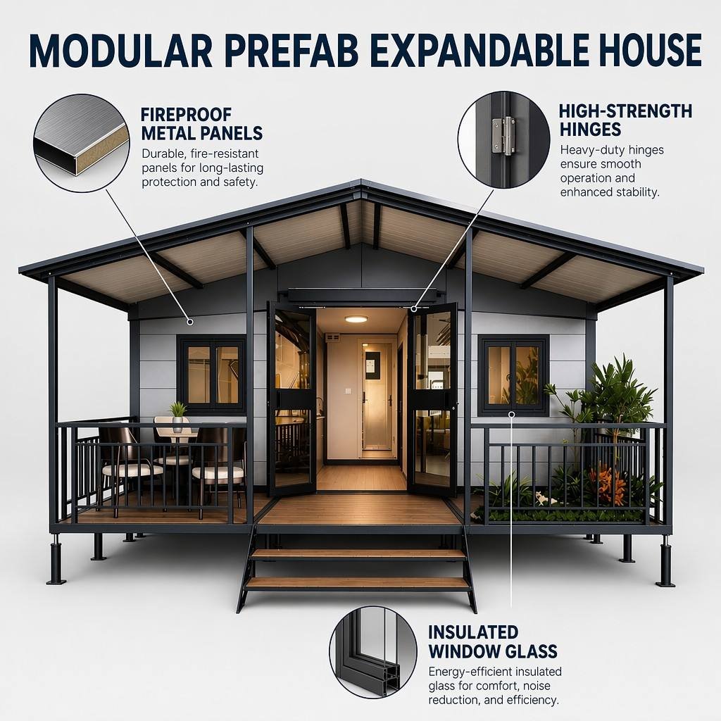 Expandable Folding Container House View 2